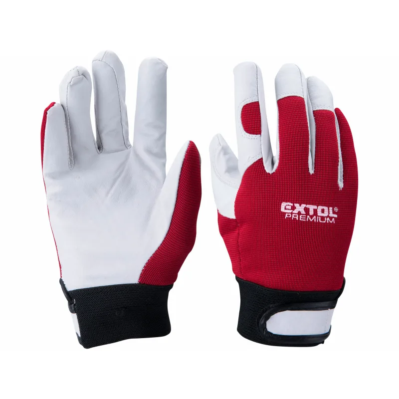 Rukavice koža/syntetická tkanina - SPANDEX, 10"", EXTOL PREMIUM
