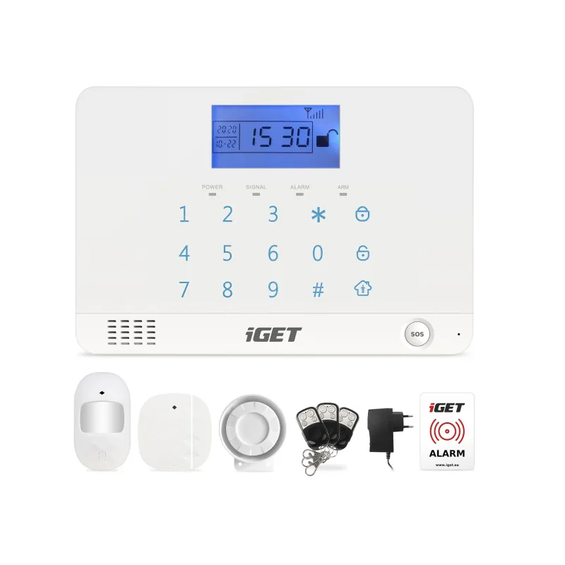 iGET SECURITY M3B - bezdrôtový GSM alarm CZ, zasiela SMS/ telefonuje,…