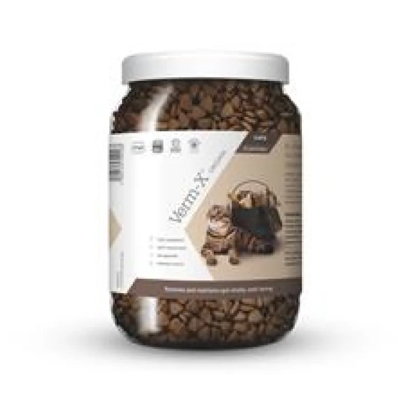Verm-X Přírodní granule proti střevním parazitům pro kočky 650g