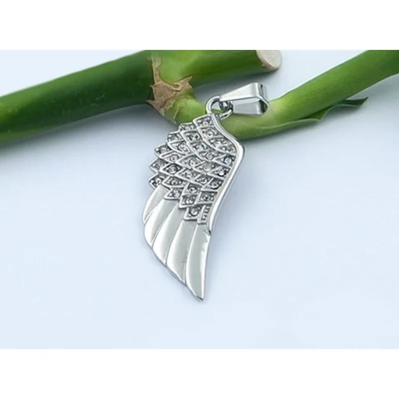 MPM Přívěsek z chirurgické oceli Pendant 8197, Silver/White