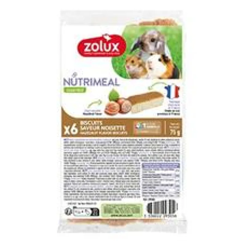 Poch. NUTRIMEAL Cookies hlodavci oříšky 6ks Zolux 6ks