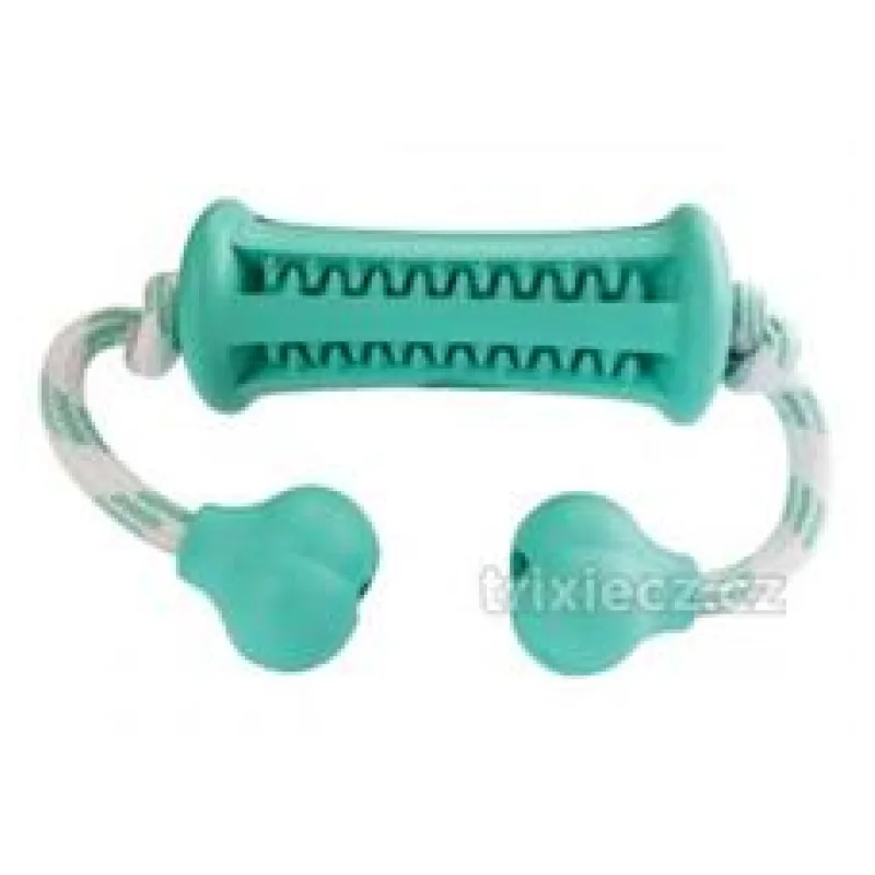 Dentální péče mátový Curler s lanem KIDDOG 34 cm