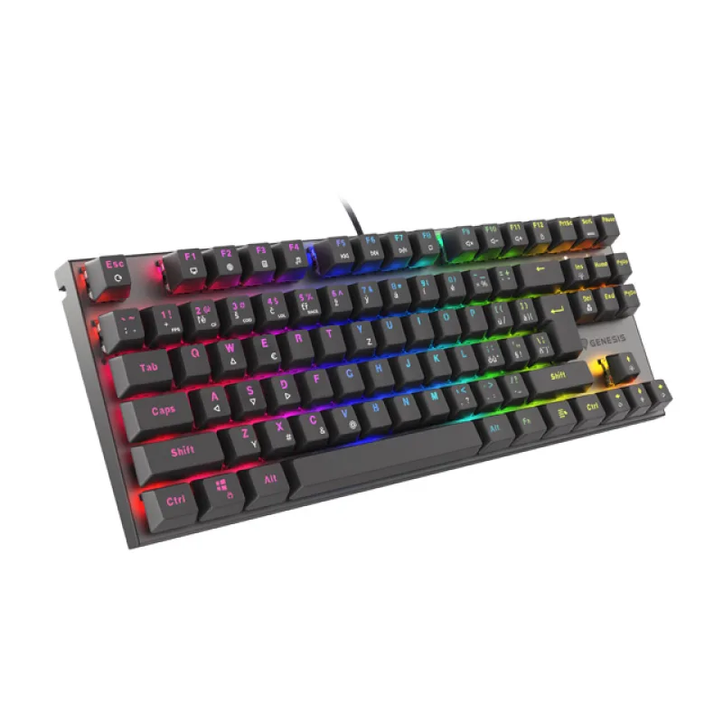 Genesis herná mechanická klávesnica THOR 303/ TKL/ RGB/ Outemu Red/…