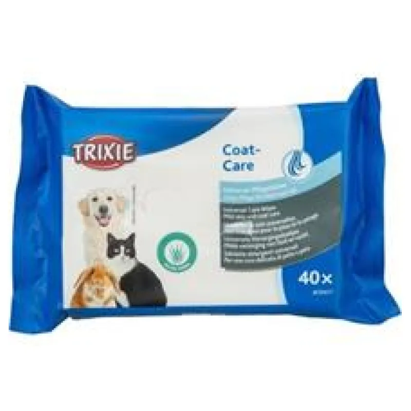 Coat Care, univerzální vlhčené ubrousky s Aloe Vera 40 ks