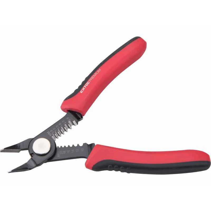 Kliešte odizolovacie a štikacie na káble, 150mm, 0,8-2,6mm⌀, EXTOL PREMIUM