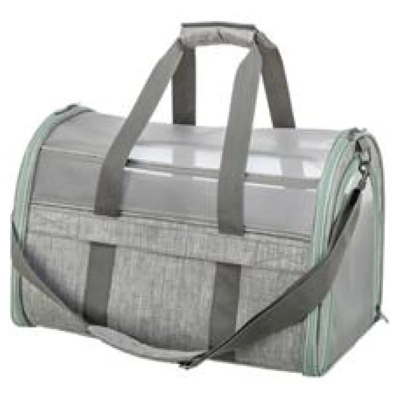 Transportní taška DILLON, 33 × 32 × 54 cm, do 10 kg, šedá/mátová 1 ks