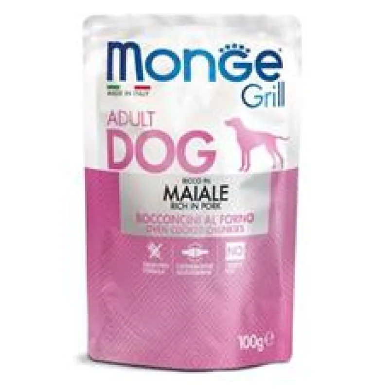 MONGE GRILL kapsička s vepřovým masem pro psy 100 g