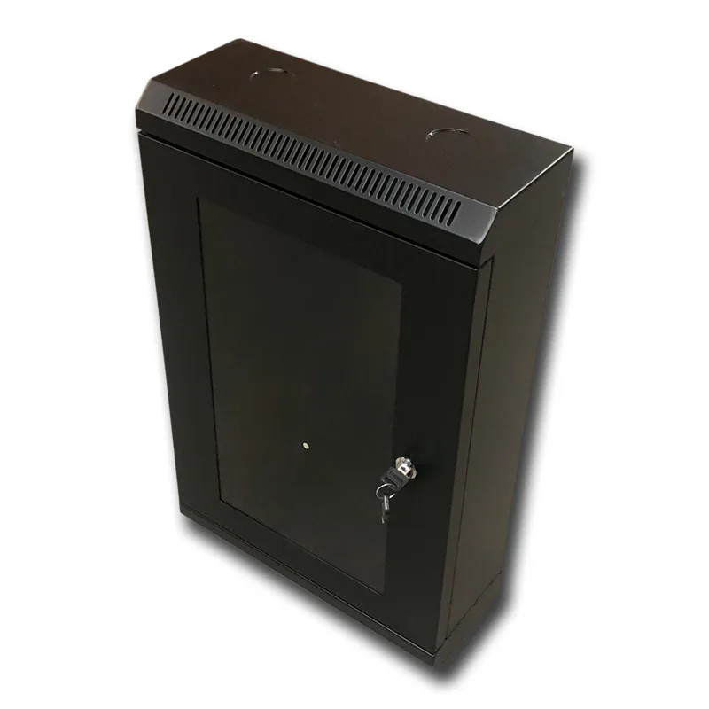 10" rack jednodielny 12U/ 140 DATACOM čierny skl.dvere 7043