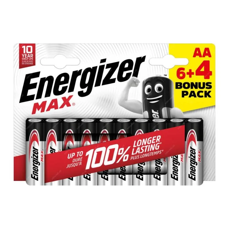 Energizer LR6/10 Max AA 6+4 zdarma EU015