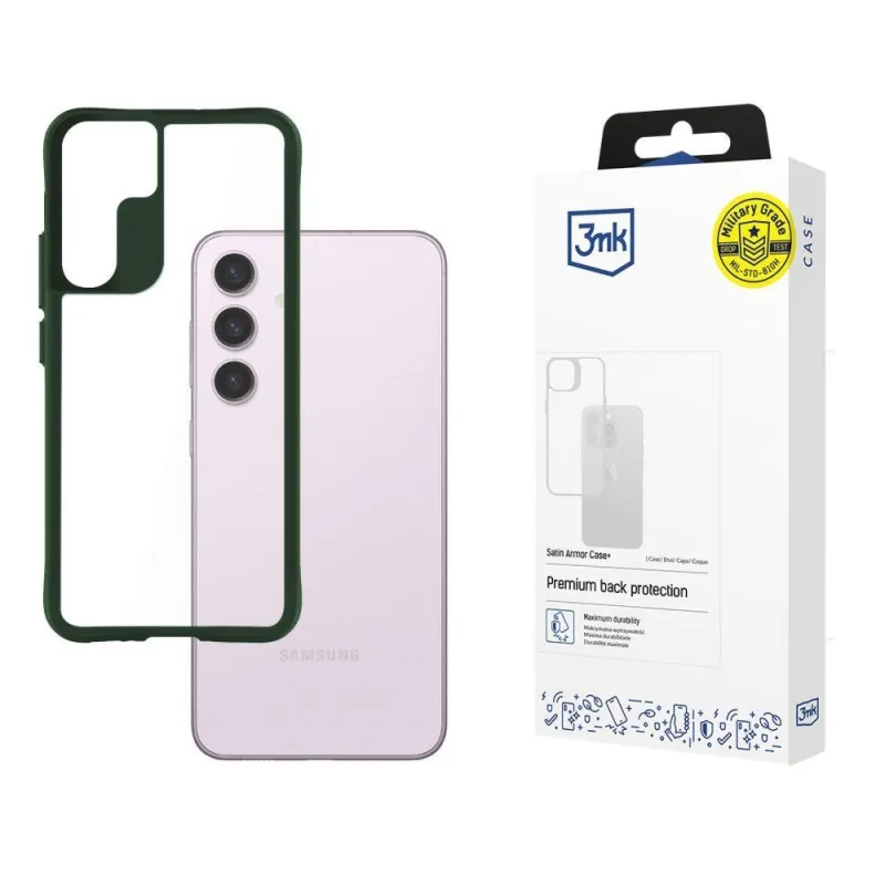 3mk ochranný kryt Satin Armor Case+ Green pro Samsung Galaxy S24…
