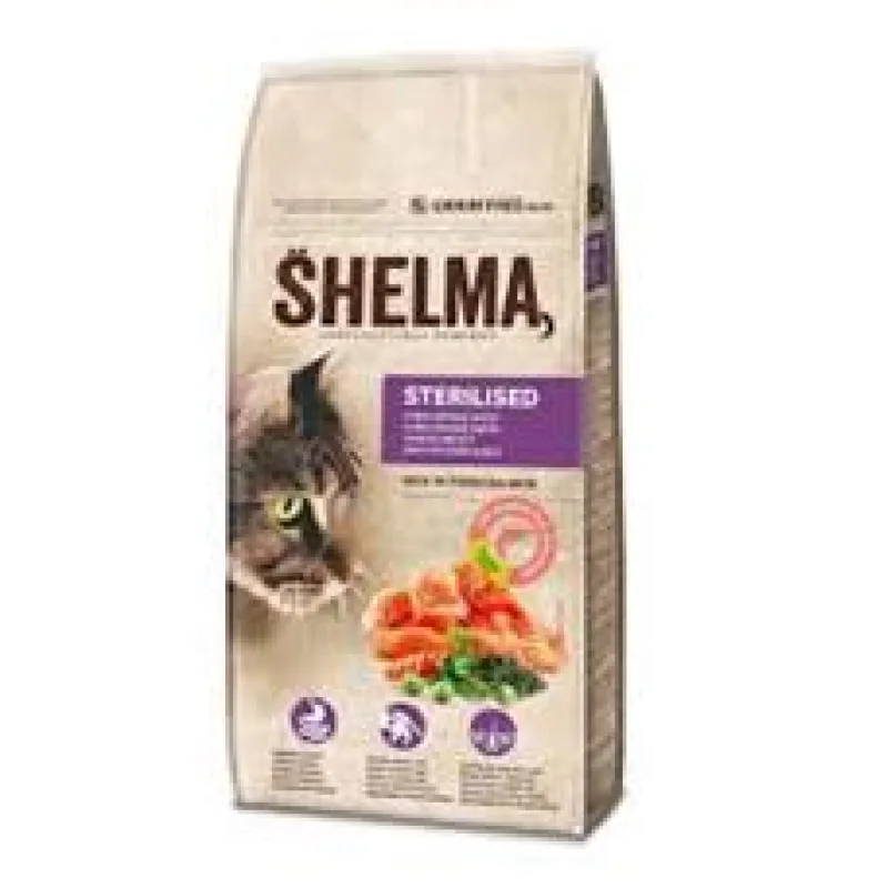 SHELMA Cat Sterilised Salmon GF 750g