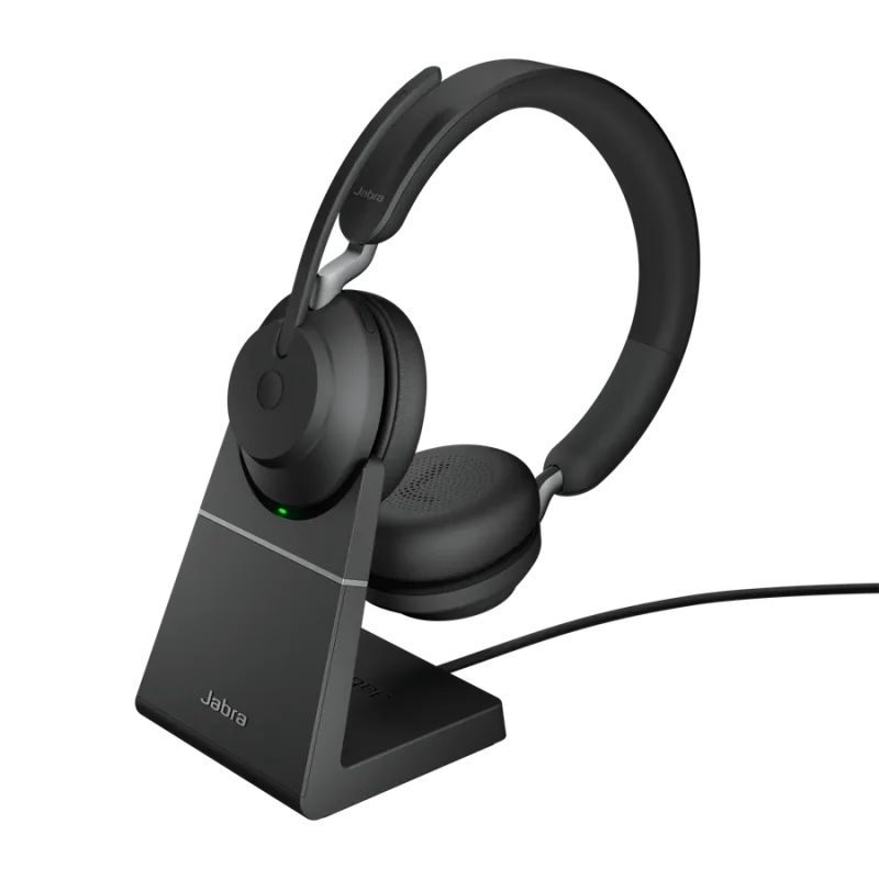 Jabra Evolve2 65/ Stereo/ USB-C/ BT/ Bezdrať/ MS/ Stand/ Čierna 26599-999…
