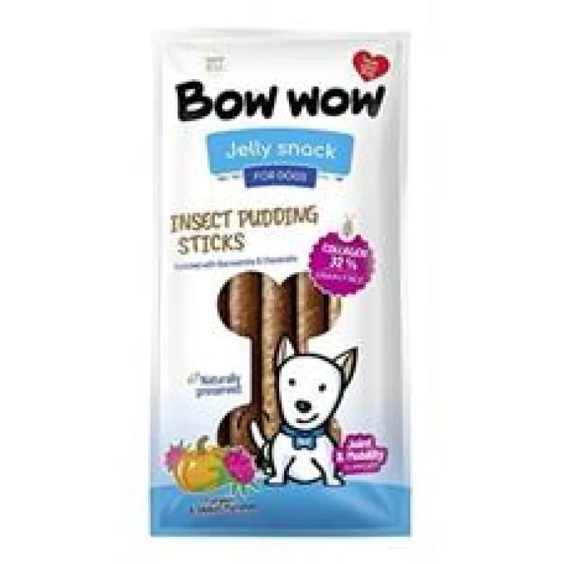 Bow wow poch. Klobásy s hmyzem,kolagen.dýní,ostrop. 6ks/1bal.
