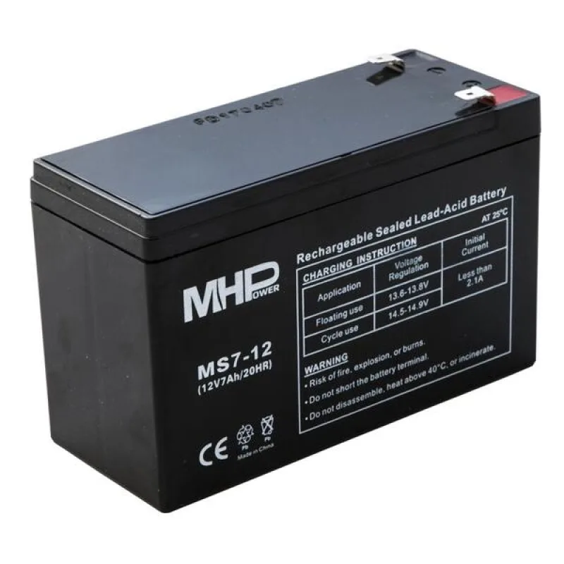 Pb akumulátor MHPower VRLA AGM 12V/ 7Ah (MS7-12) MS7-12