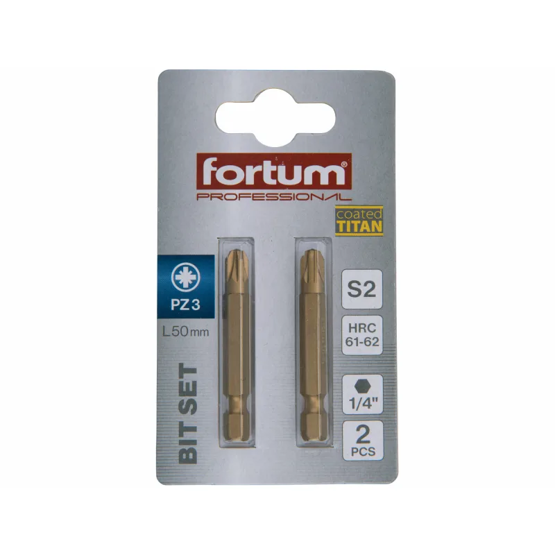 Krížový bit FORTUM-KITO S2 s titánovou úpravou