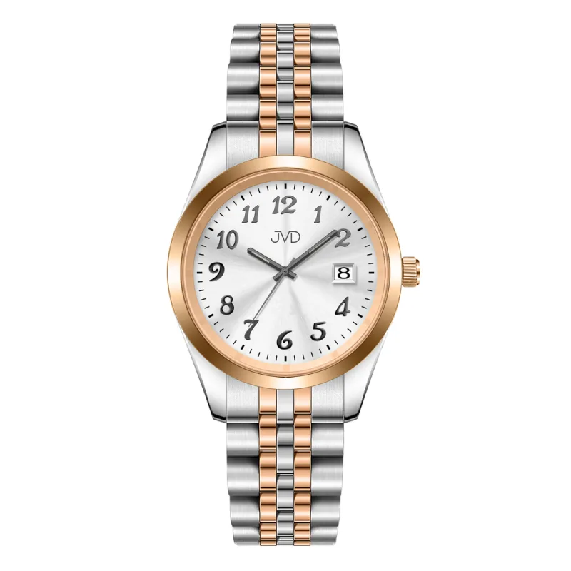 JVD Dámské rose gold módní designové náramkové hodinky JVD JZ216.5