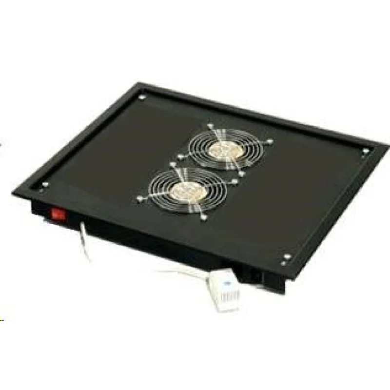 Vent.j. horný (spodný) 2x ventilátor 220V/ 46W čierna RAB-CH-X03-X3