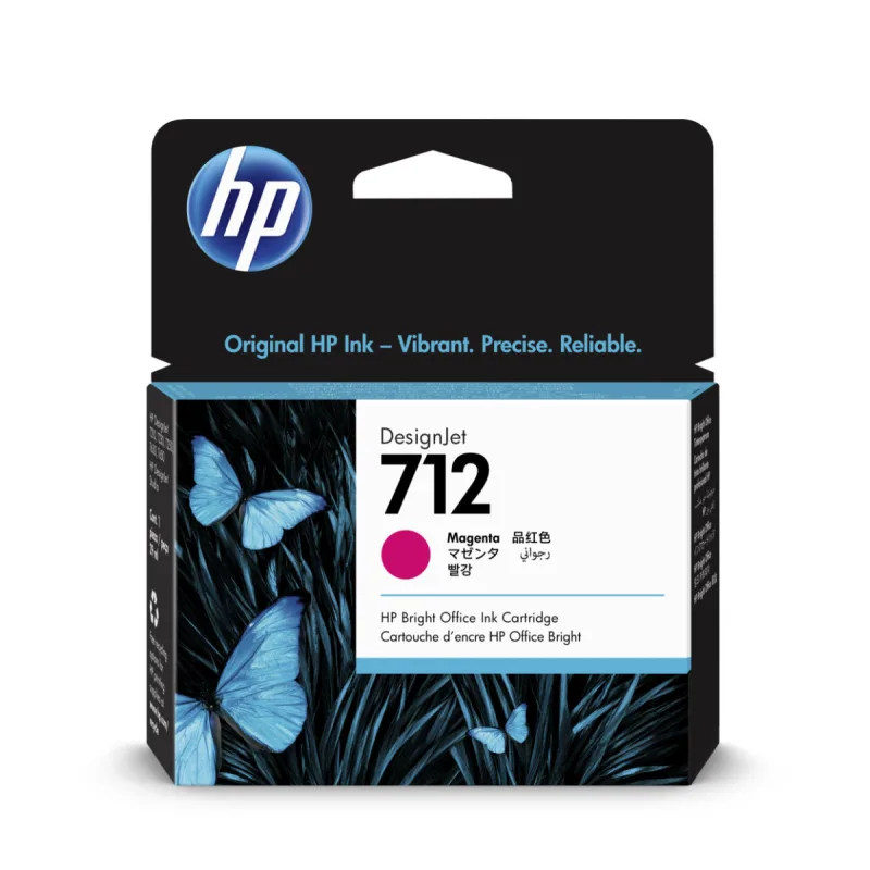 HP 712 Atramentová náplň purpurová (29ml); 3ED68A 3ED68A