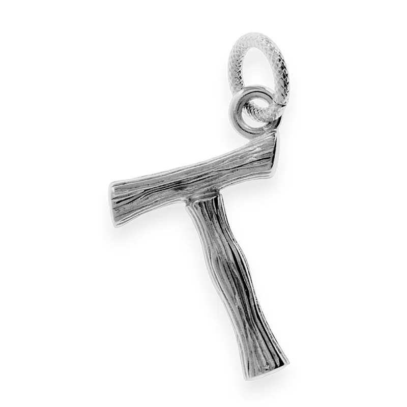 MPM Ocelový unisex nerezový přívěsek "T" 70213 - stříbrné barvy