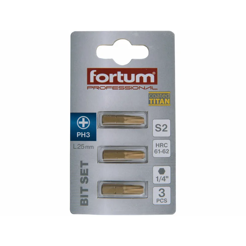 Krížový bit FORTUM-KITO S2 s titánovou úpravou