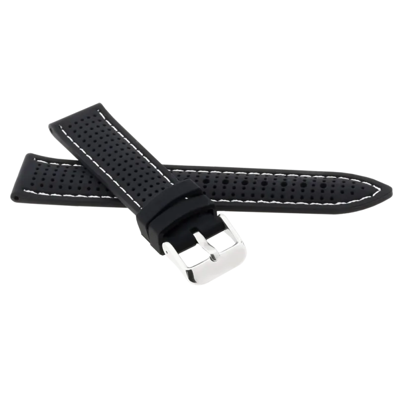 JVD Unisex gumový černý řemínek na hodinky R21704/22