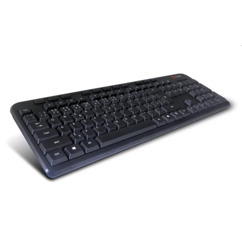 Klávesnica C-TECH KB-102M USB slim black multimediálna, CZ/SK KB-102M-U-BL