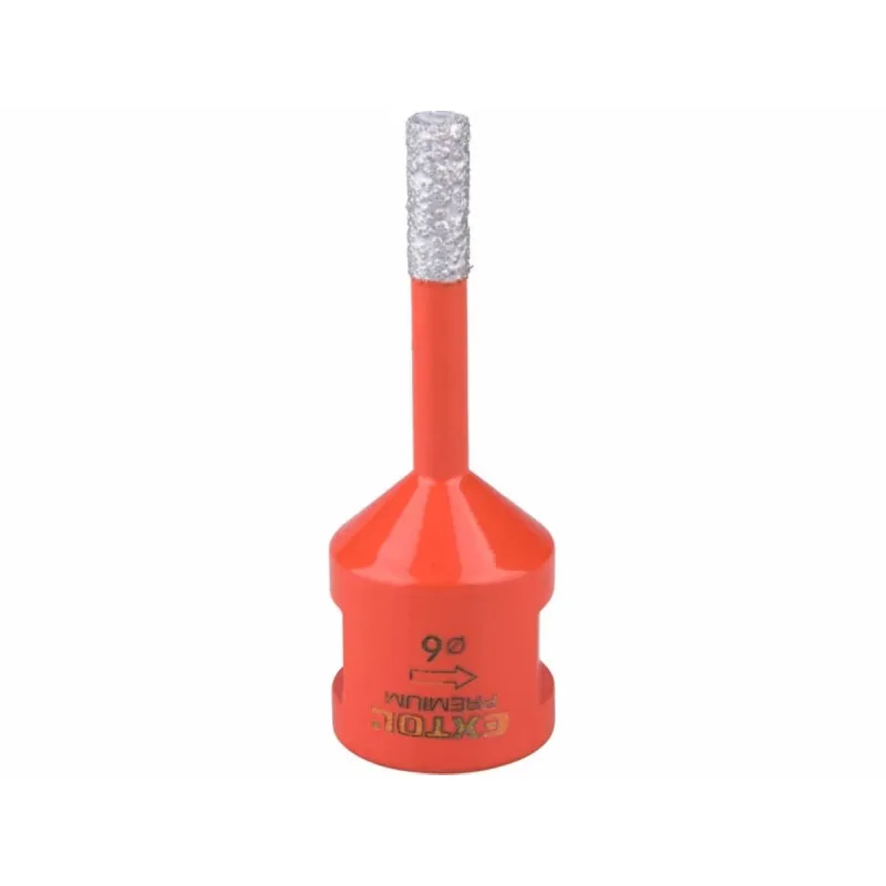 Vrták korunkový diamantový do uhlovej brúsky, ⌀6mm, EXTOL PREMIUM