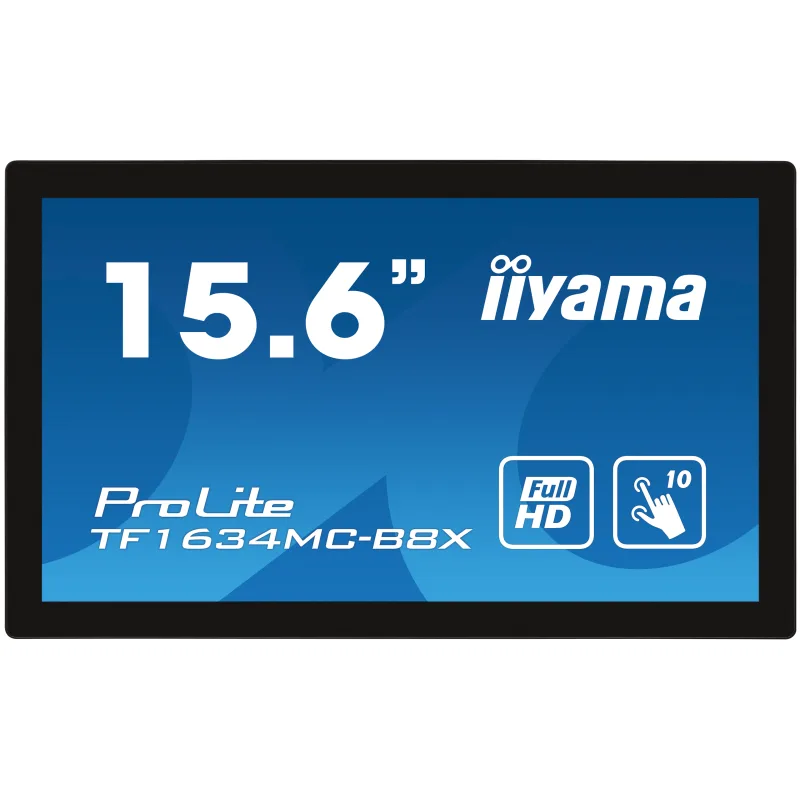 15, 6" iiyama TF1634MC-B8X: IPS, FullHD, capacitive, 10P, 450cd/ m2, VGA,…