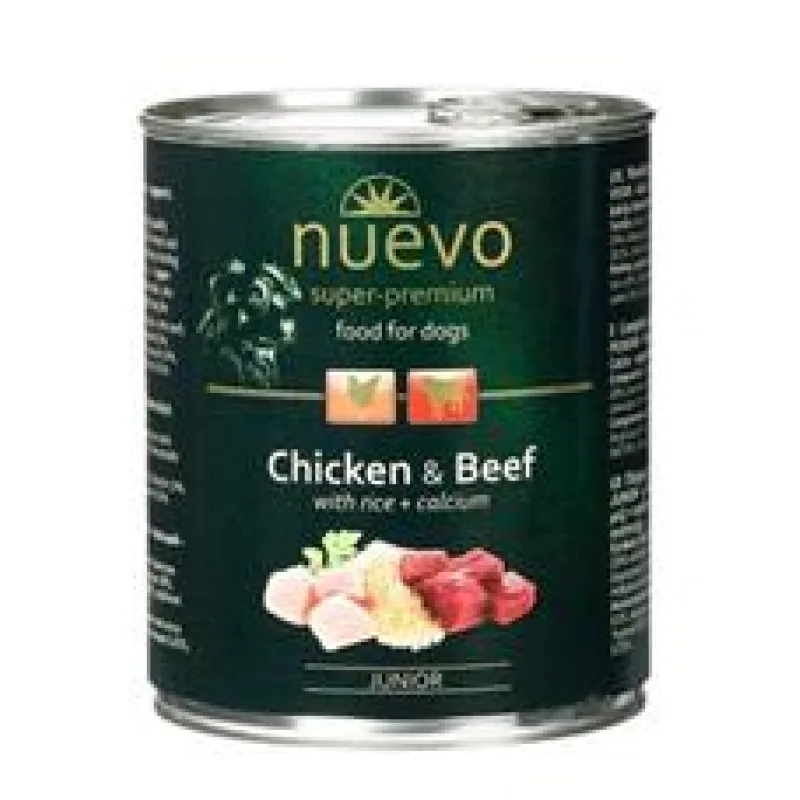 Nuevo pes Junior Kuřecí a Hovězí konz. 800 g