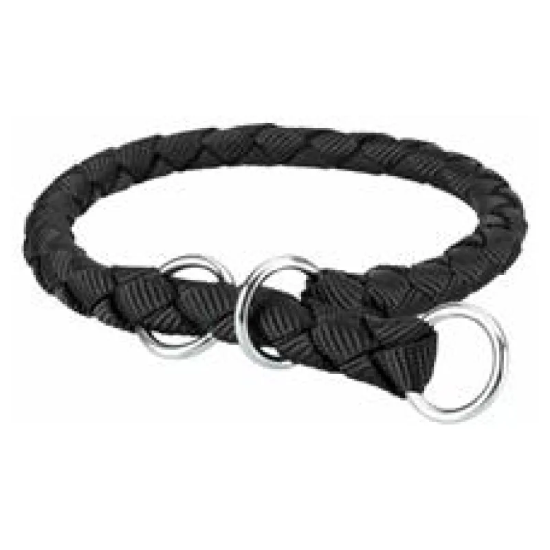 Nylonový obojek kulatý CAVO černý M 39-45 cm/12 mm
