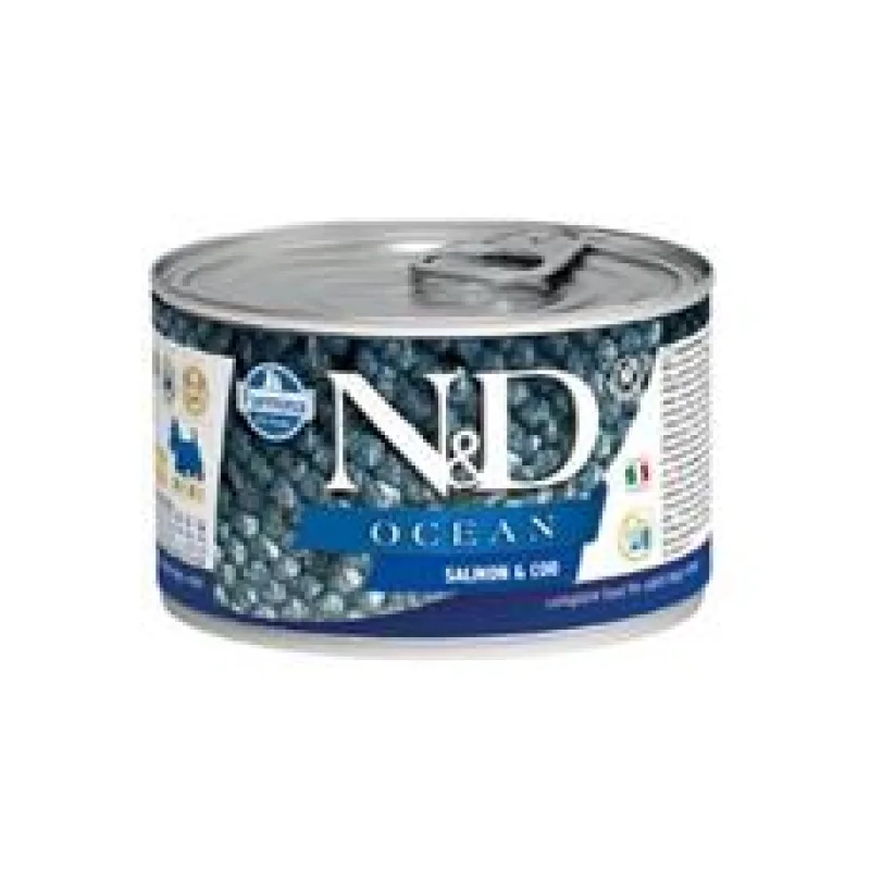 N&D DOG OCEAN Adult Salmon & Codfish Mini 140 g