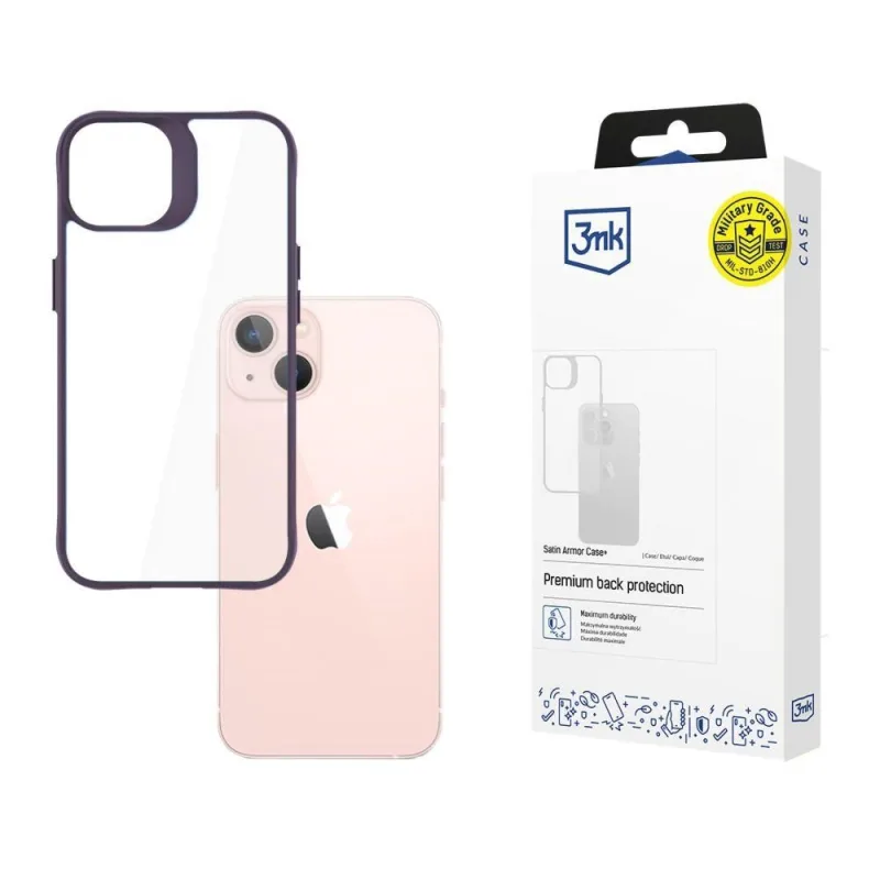 3mk ochranný kryt Satin Armor Case+ Purple pro Apple iPhone 14…