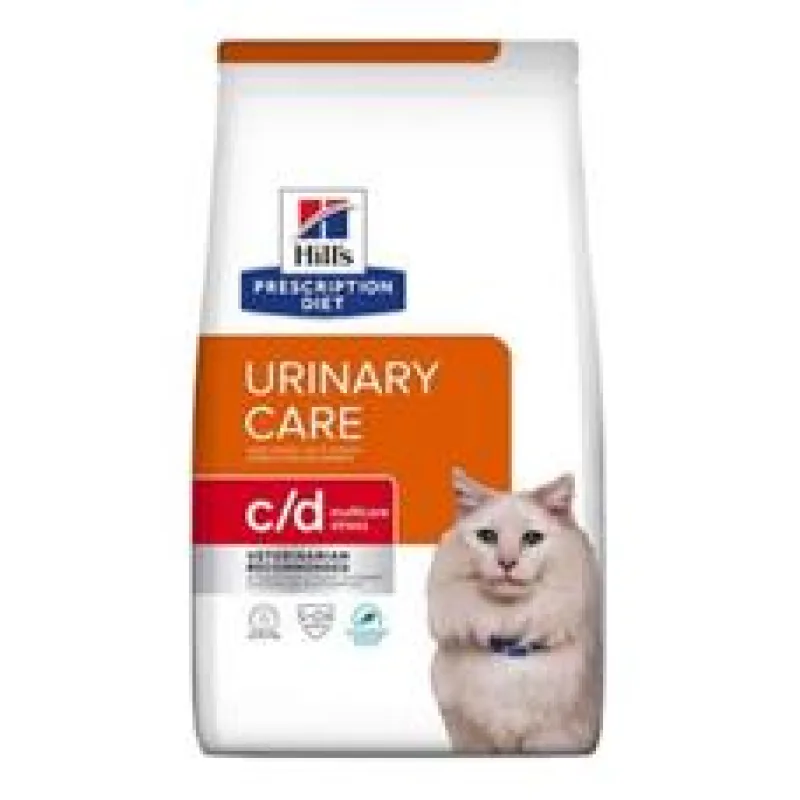 Hill’s Fel.PD C/D Dry Urinary Stress Sea fish 8kg NEW