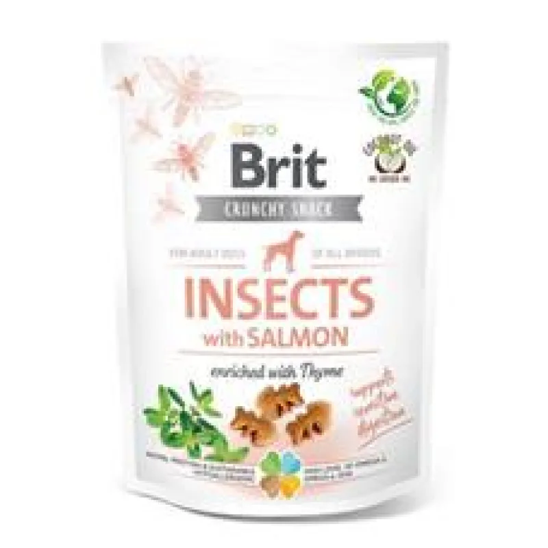 Brit Care Dog Crunchy Crack. Insec. Salmon Thyme 200 g