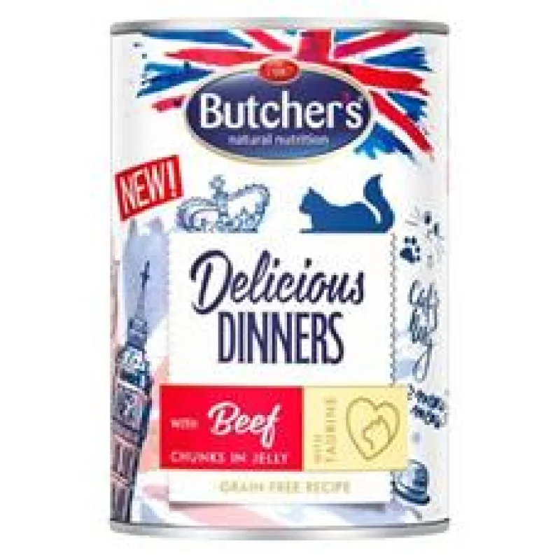 Butcher’s Cat Delicious hovězí v želé konz. 400g