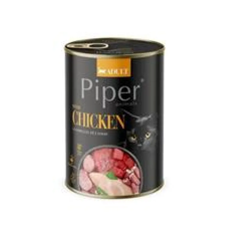 PIPER CAT konzerva pro kočky, s kuřecím masem 400 g