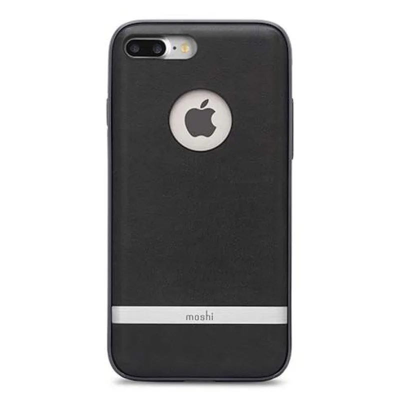 Moshi kryt Napa pre iPhone 7 Plus/8 Plus - Charcoal Black 99MO090003