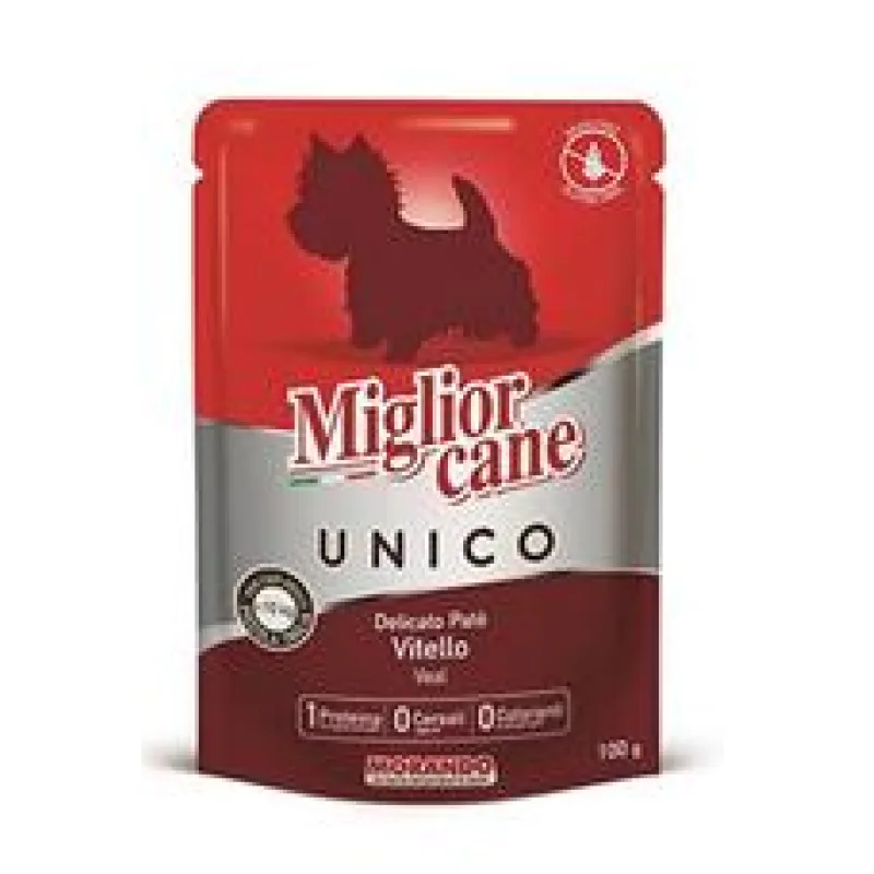 Miglior Cane Unico kapsička pro psy telecí 100g