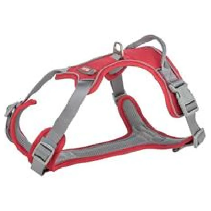 Postroj PREMIUM ACTIVE, červená M-L: 60-75 cm/ 25 mm