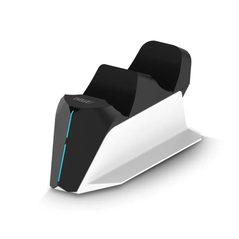 EVOLVEO DockCharge, nabíjecí základna a stojánek pro dva ovladače PS5…
