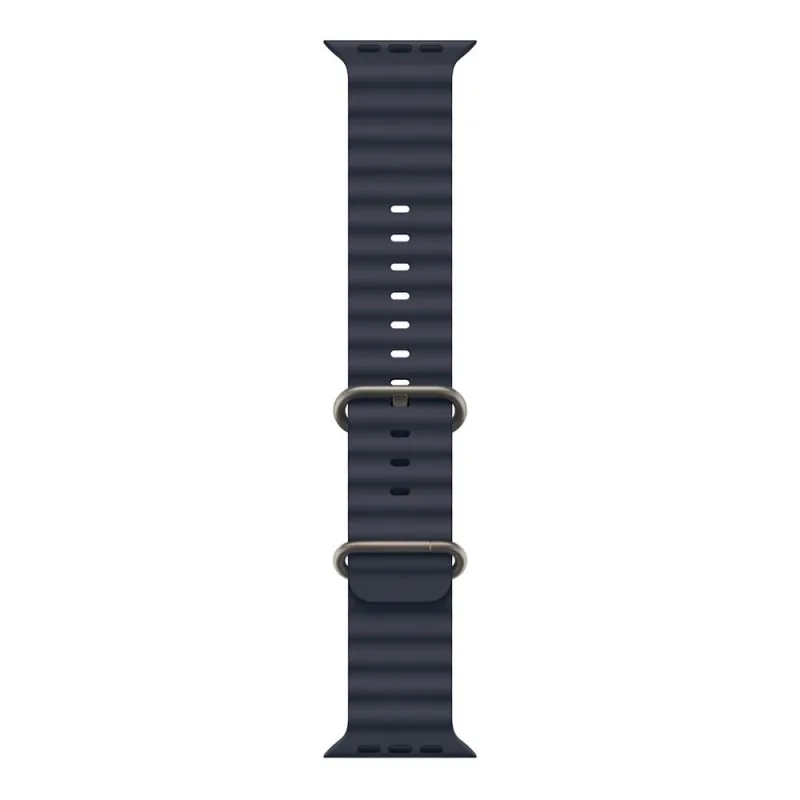 Apple Watch 49mm Navy Ocean Band - Natural Titanium Finish *Vystavený*…
