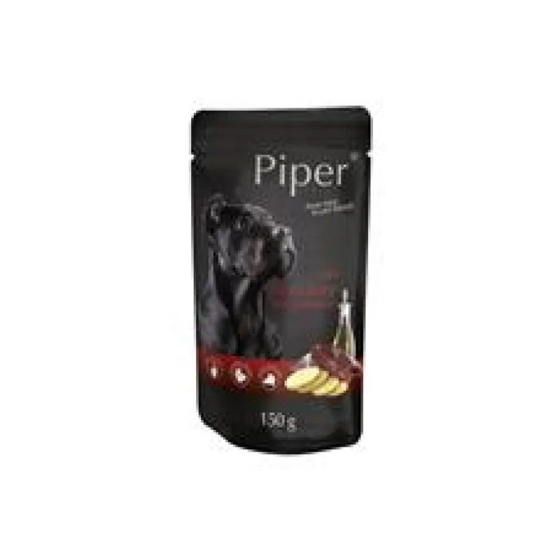 PIPER s hovězími játry a bramborami, kapsička pro psy 150g