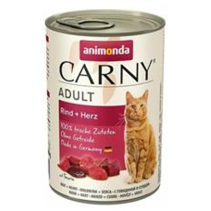 ANIMONDA konzerva CARNY Adult - hovězí, srdce 200g - exp. 12/25 - 3ks skladem