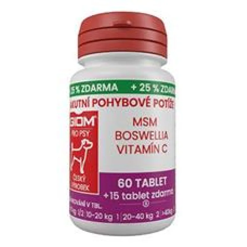 Giom S pes Akutní pohybové potíže 60 tbl. + 25% zdarma