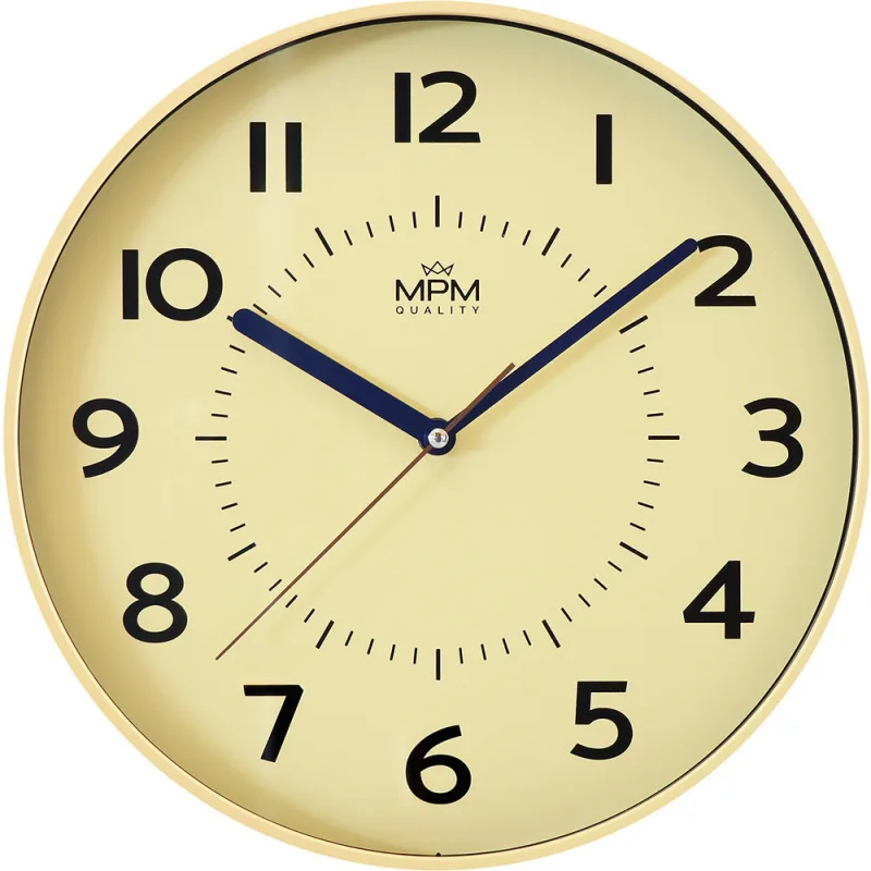 MPM Heikki - A Plastové nástěnné hodiny MPM Heikki E01.4429.10