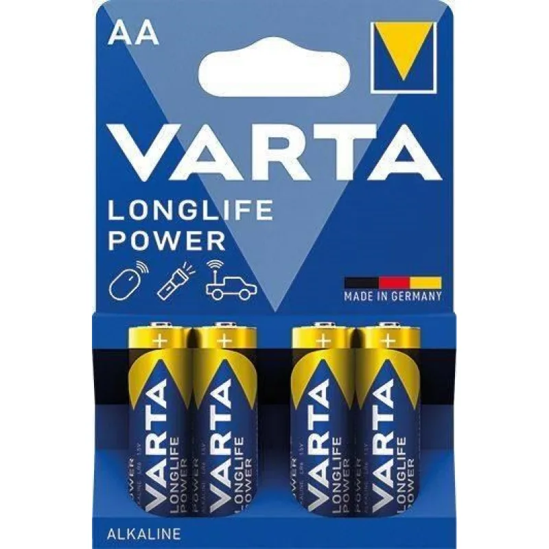 Varta LR6/ 4BP Longlife POWER (HIGH ENERGY) (Blistr 4ks) 409661,00