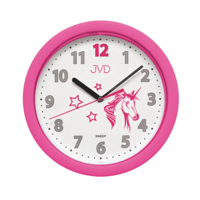 JVD Dětské růžové hodiny JVD HP612.D7