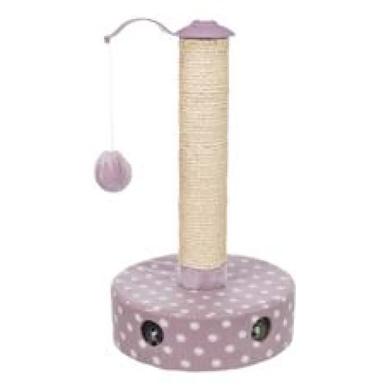 JUNIOR škrabadlo pro koťata ø 26 cm/ 47 cm, fleece/sisal, světlá lila 1 ks