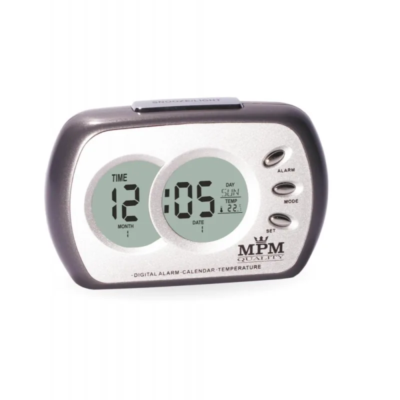 MPM Šedý digitální budík MPM C02.2745