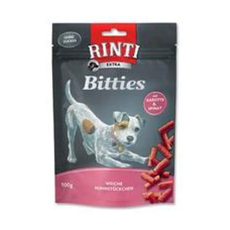 Rinti Dog pochoutka Extra Mini-Bits mrkev+špenát 100g